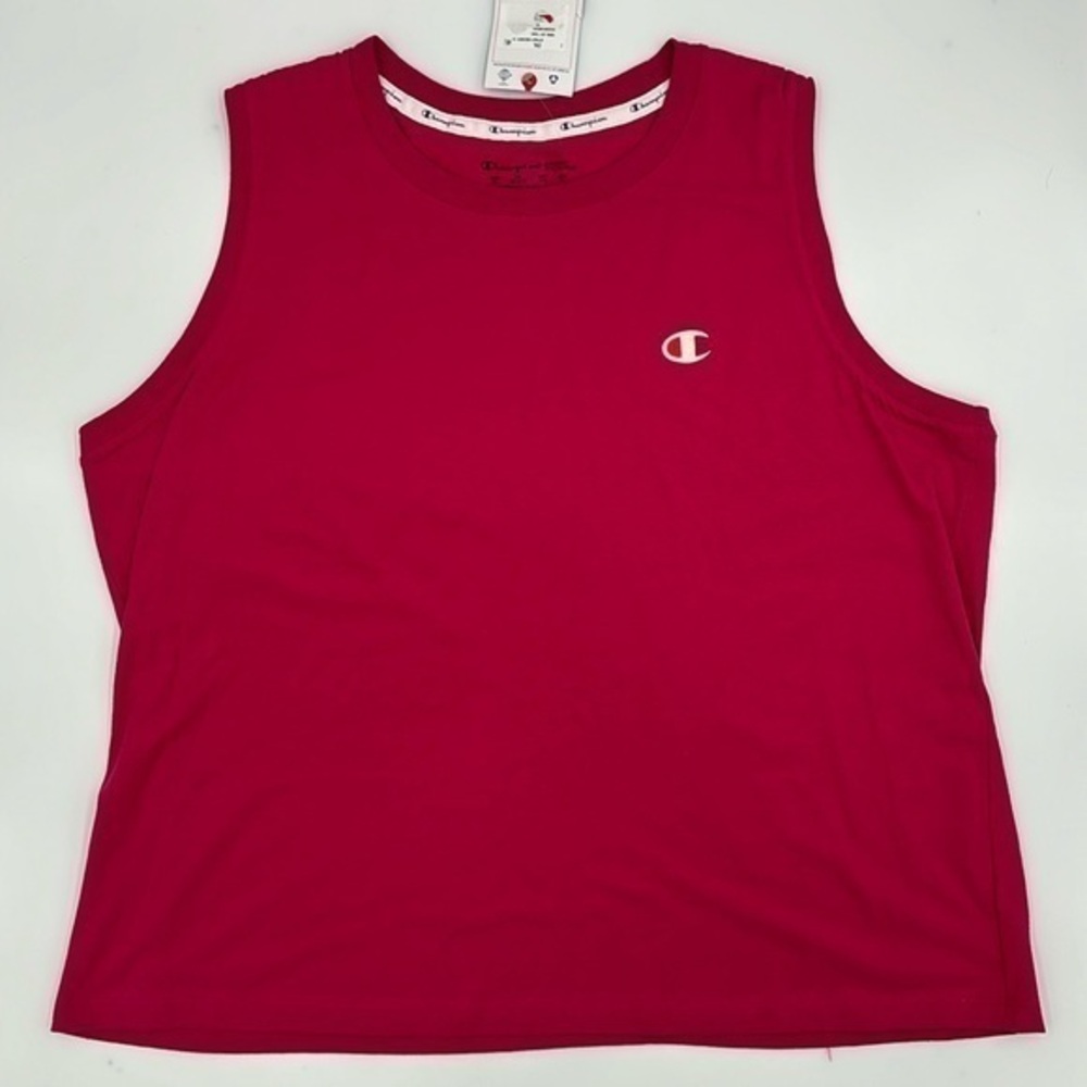 Champion Powerblend Muscle Tank Top in Strawberry